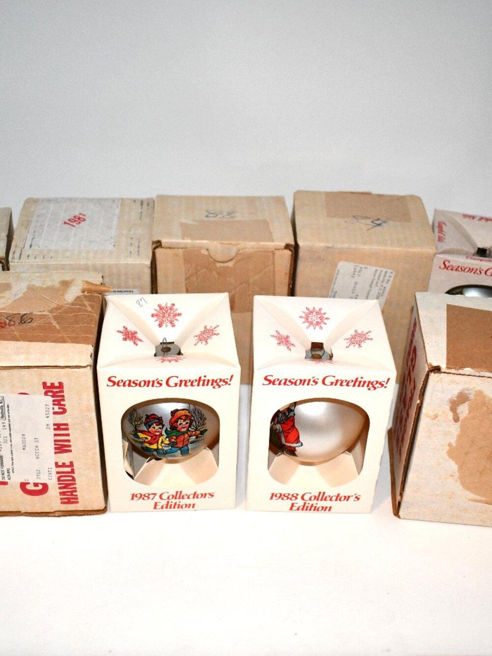 Vintage Campbell's Soup Kids Christmas Ornaments Lot 9 1980s Collector Edition